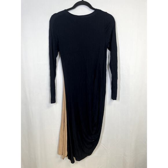 ZERO + MARIA CORNEJO Colorblock Jersey Dress In Sand/ Black Size XS $575 - Picture 7 of 11